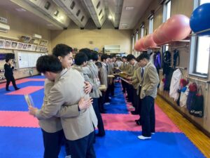 第４３期卒部式