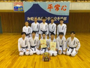 新人大会団体組手結果！